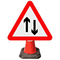 Two-way Traffic - 521  safety sign