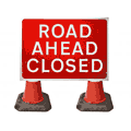 1050x750mm Road Ahead Closed - 7010.1  safety sign