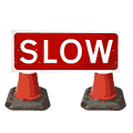 1050x450mm Slow - 7013  safety sign