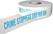 Crime Stoppers 0800 999 999  safety sign