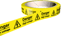 Danger High Voltage Labels  safety sign