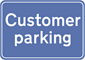 dibond customer parking sign  safety sign
