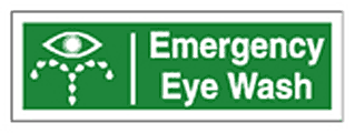 eye wash sign  safety sign