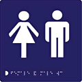 Male and Female Toilet  safety sign