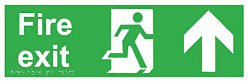 Fire Exit ahead  safety sign