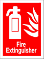 fire extinguisher sign  safety sign