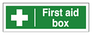 first aid box sign  safety sign