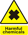 Harmful Chemicals  safety sign