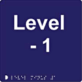 level -1  safety sign