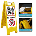 Heavy Duty Large A-Board No Parking 2  safety sign