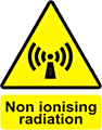 Non Ionising Radiation  safety sign