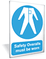 Safety Overalls must be worn outdoor sign  safety sign