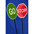 600mm Stop Go Board  safety sign