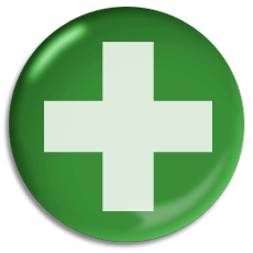 first aid cross dome sign