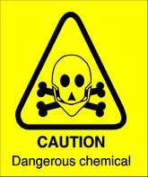 caution dangerous chemical