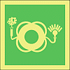 lifebuoy with light smoke symbol