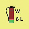 fire extinguisher water 6l