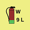 fire extinguisher water 9l