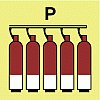 fixed fire extinguishing battery powder
