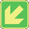 safety arrow left down