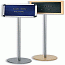 Nobo Welcome Lobby Board on Stand with 250 Characters Aluminium Frame