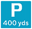 DOT No 2501 Parking X yards ahead