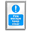  Frame Aluminium with Fixings to fit Sign 200x300mm