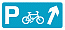 DOT No 2603 Cycle parking arrow up