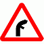 DOT No 512.2   right junction on inside of bend ahead