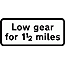 DOT NO 527 Low gear for X miles