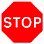 DOT NO 601.1 stop sign