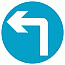 DOT No 609 Turn left ahead