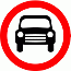 DOT No 619.1 All motor vehicles except solo motor cycles prohibited