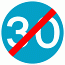 DOT No 673  Minimum Speed 30mph ends