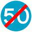 DOT No 673 Minimum Speed 50mph ends