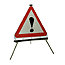 Triangle Flexible Roll-up Sign Face ! Warning