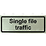 Supplementary Plate - Single file traffic