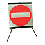 No Entry Symbol Flexible Roll-up Sign