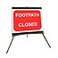 Footway Closed 600mm x 450mm