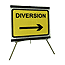 Diversion with Right Arrow 1050mm x 750mm