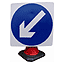 750mm Cone Sign Directional Arrow Fixed Left