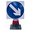750mm Cone Sign Directional Arrow Fixed Right