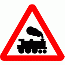 DOT No 771 Level crossing without gate or barrier ahead