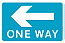 DOT No 810   Pedestrian Information - One way