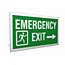 Acrylic emergency exit right sign
