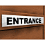 Acrylic entrance sign