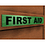 Acrylic first aid sign