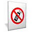Acrylic no mobile phones sign