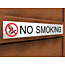 Acrylic no smoking sign