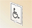 Acrylic prestige disabled pictogram sign